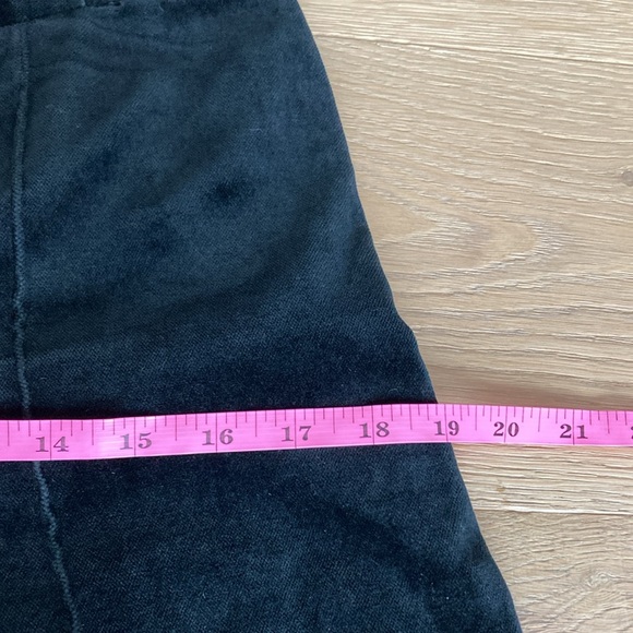 JAX Black Velvet Straight Leg Trousers - Picture 6 of 8